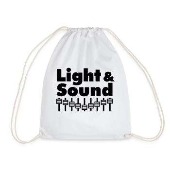Light & Sound - Turnbeutel - Weiß - Vorne