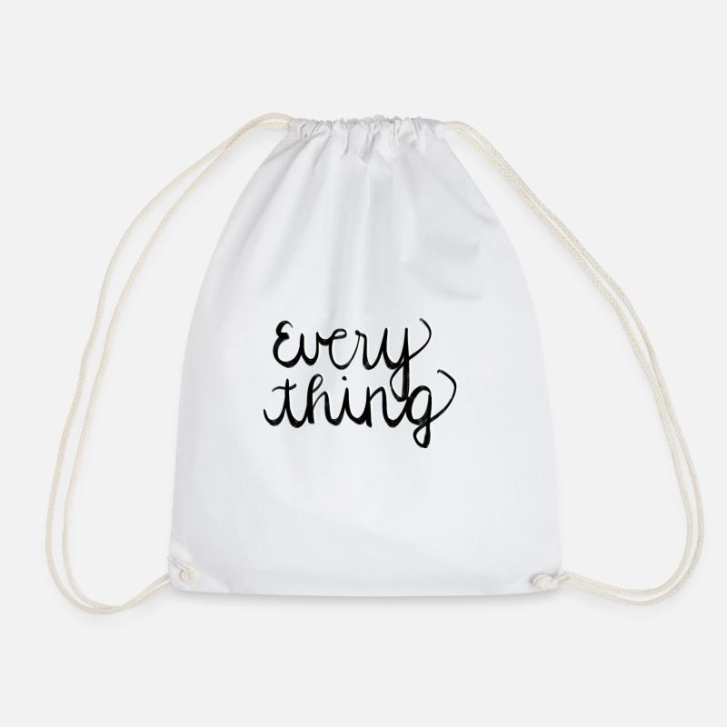 Everything - Drawstring Bag - white