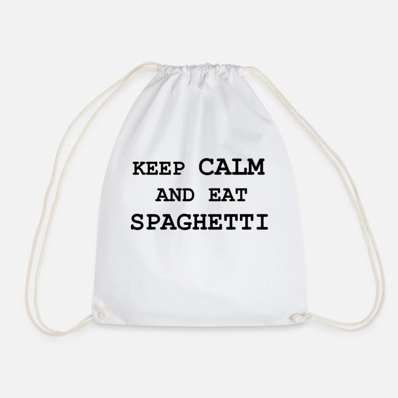 spaghetti - Drawstring Bag - white