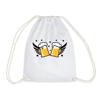 2 litres de bière aile Bierkruege 3c Prost - Sac de sport léger - blanc - Devant