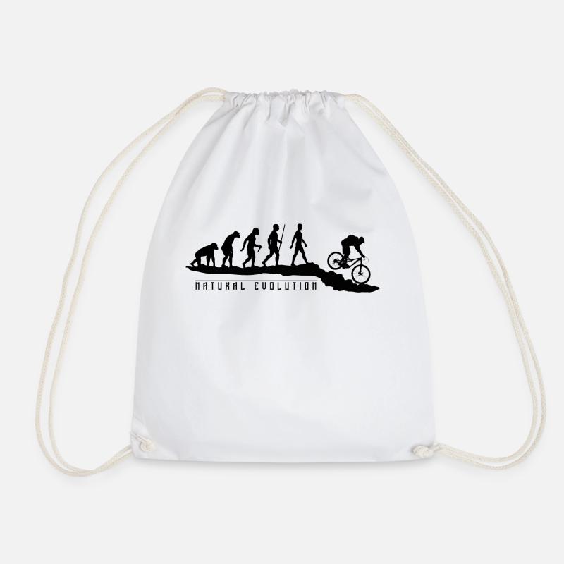 Natural Evolution MTB - Drawstring Bag - white