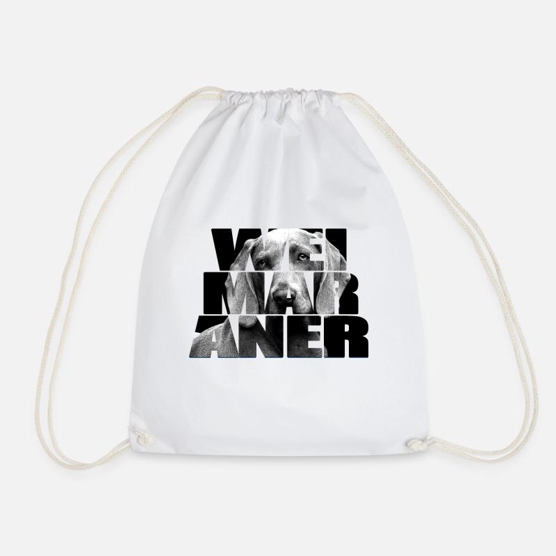 Weimaraner - Turnbeutel - Weiß