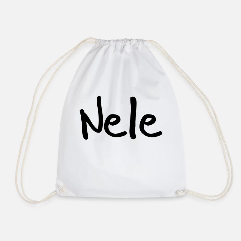 Nele - Drawstring Bag - white