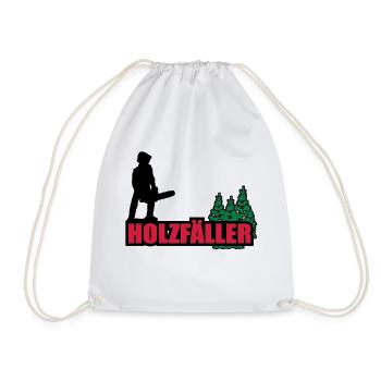 lumberjack - Drawstring Bag - white - Front