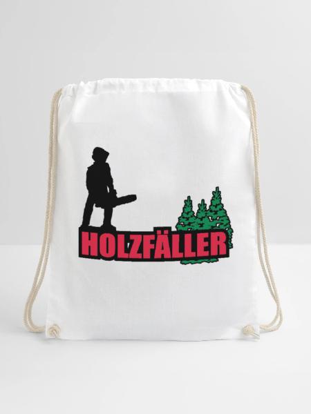 holzfäller - Turnbeutel - Weiß - Vorne