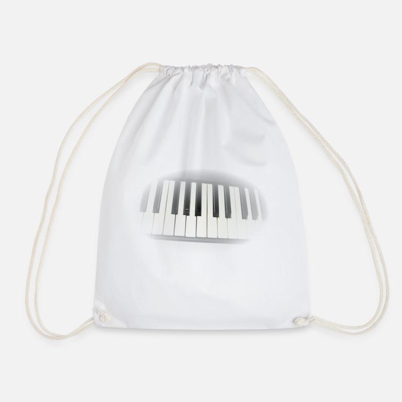 Keys1 - Drawstring Bag - white