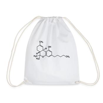THC Tetrahydrocannabinol - Sac de sport léger - blanc - Devant