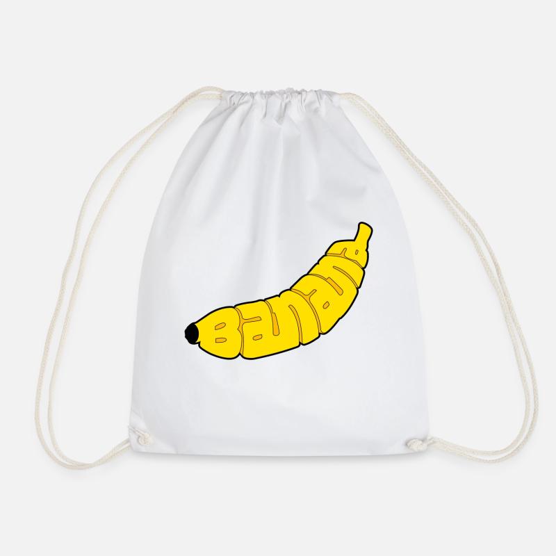 Banane - Turnbeutel - Weiß