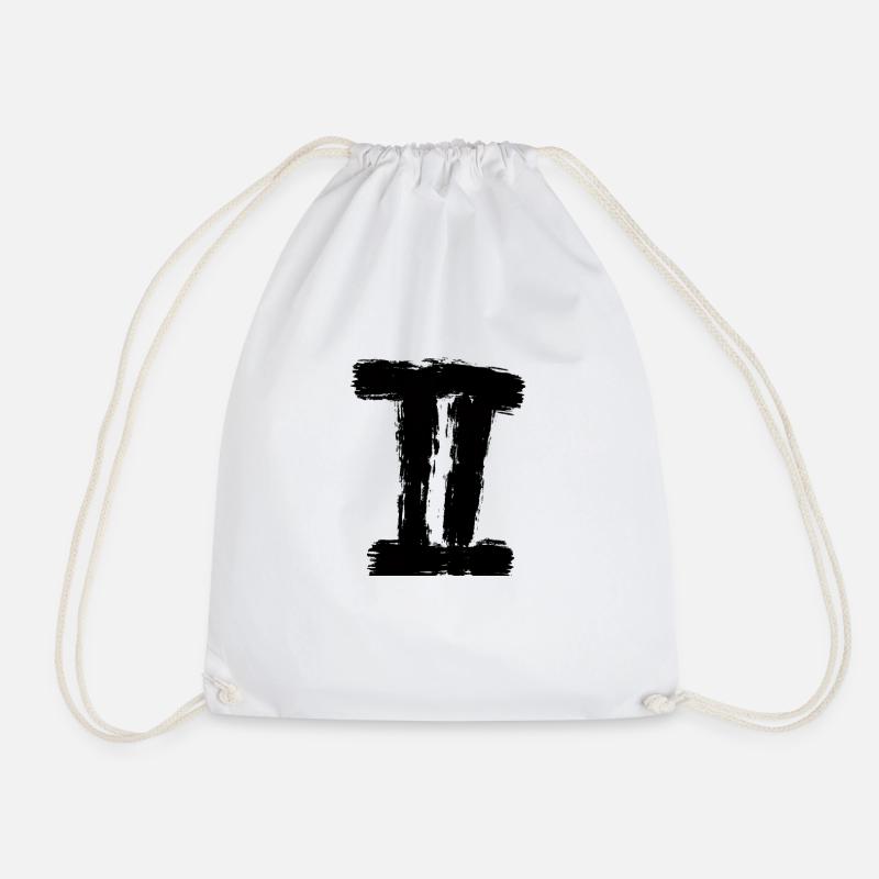 2 - Drawstring Bag - white