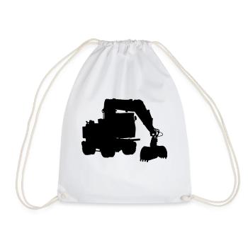 excavateur - Sac de sport léger - blanc - Devant
