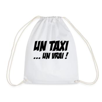 Un Taxi... un vrai ! - Sac de sport léger - blanc - Devant