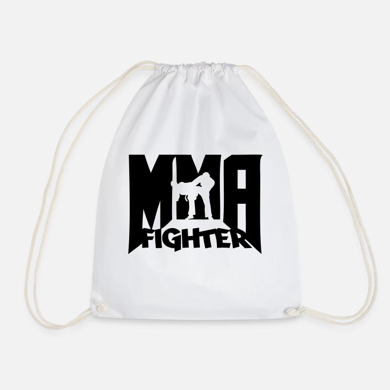 MMA Fighter Logo - Turnbeutel - Weiß
