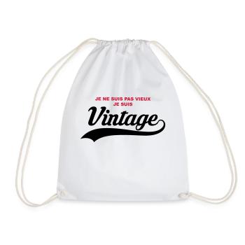 humour vintage - Sac de sport léger - blanc - Devant
