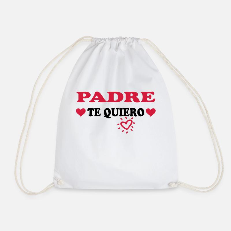 Padre te quiero - Drawstring Bag - white