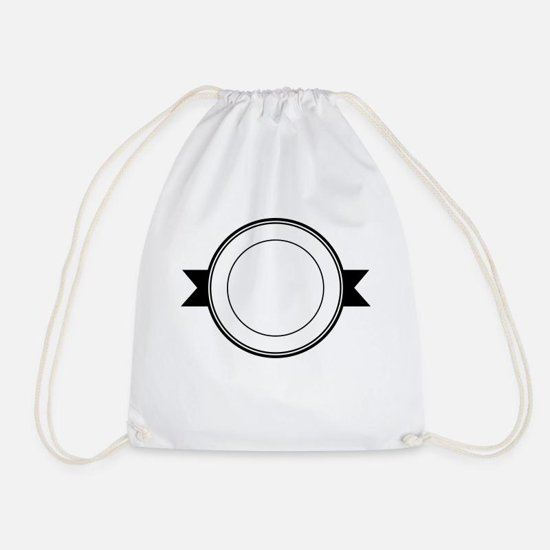Badge Abzeichen Divisa - Form - Customize it ! - Drawstring Bag - white