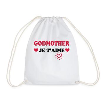 Godmother je t'aime - Drawstring Bag - white - Front