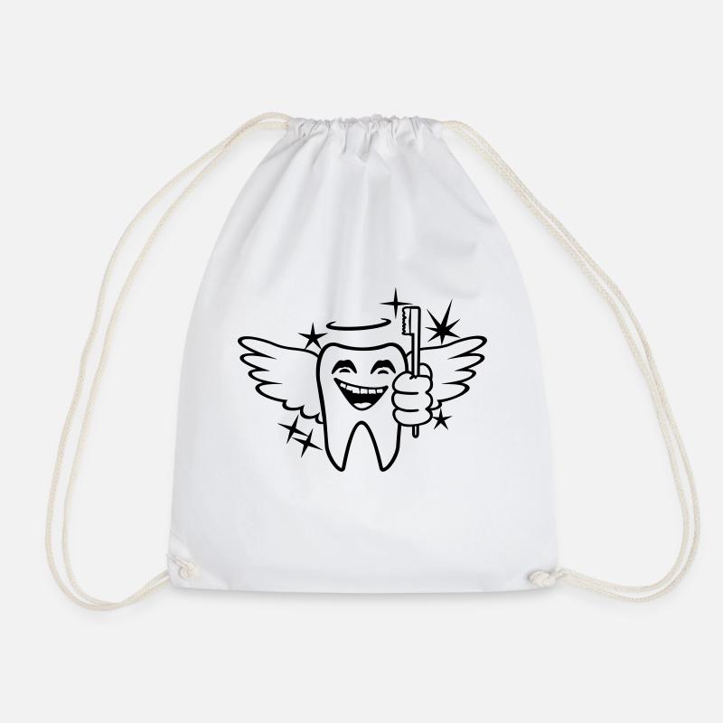 Zahnfee / tooth fairy (1c) - Turnbeutel - Weiß