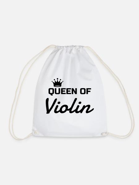 Violin - Geige - Music - Violon - Musique - Drawstring Bag - white
