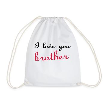 I love you brother - Sac de sport léger - blanc - Devant