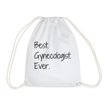 Gynecologist Gynécologue Gynäkologe Médecine - Drawstring Bag - white - Front