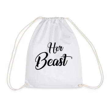 Her beauty - Drawstring Bag - white - Front
