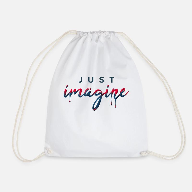 Just Imagine LiquidLettering - Turnbeutel - Weiß