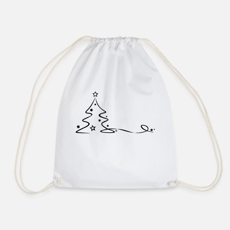 Weihnachten - Weihnachtsbaum - Turnbeutel - Weiß