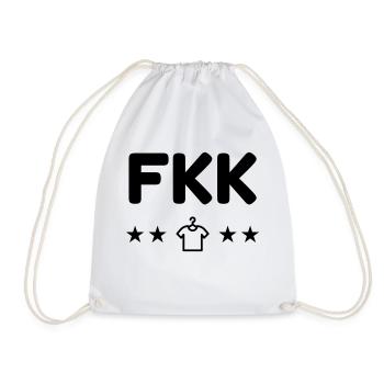 Naturisme / Naturiste / Nudisme / Nudiste - Sac de sport léger - blanc - Devant