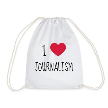 Journalist / Journalismus / Zeitung / Reporter - Turnbeutel - Weiß - Vorne
