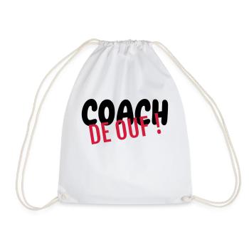 Coach Coaching Trainer Sport Entraineur Team - Drawstring Bag - white - Front