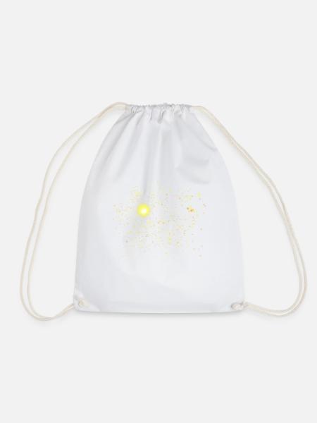 starry sky - Drawstring Bag - white