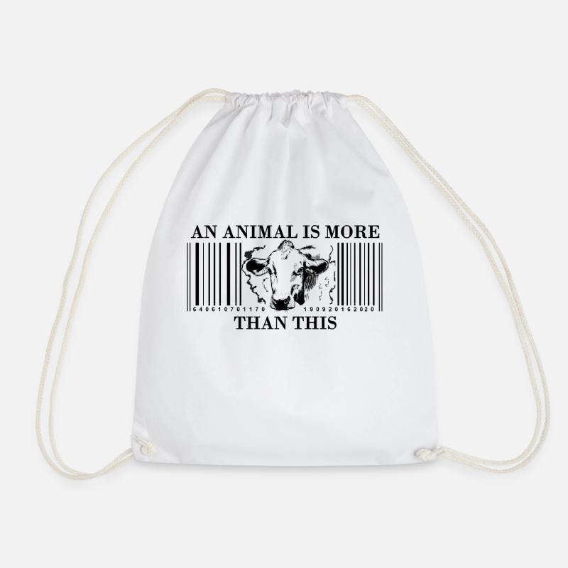 animal liberation - Drawstring Bag - white