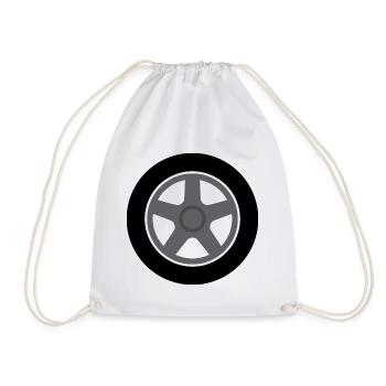 Pneus auto - Sac de sport léger - blanc - Devant