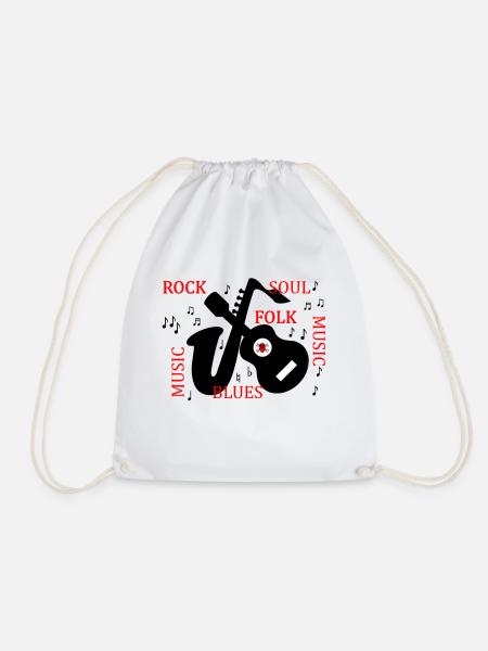 ROCK FOLK - Turnbeutel - Weiß