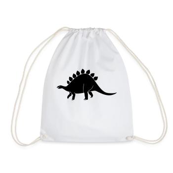 Dinosaur 2 - Drawstring Bag - white - Front