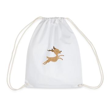 Noel renne - Sac de sport léger - blanc - Devant