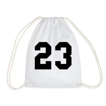 23 - Drawstring Bag - white - Front