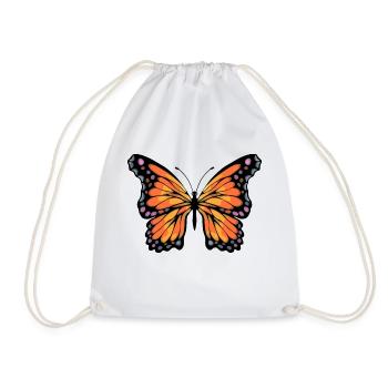 papillon - Sac de sport léger - blanc - Devant