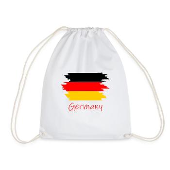 Germany Flagge - Turnbeutel - Weiß - Vorne