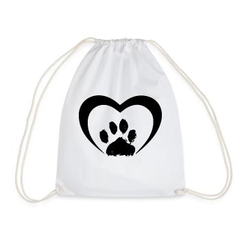 Chien chien - Sac de sport léger - blanc - Devant