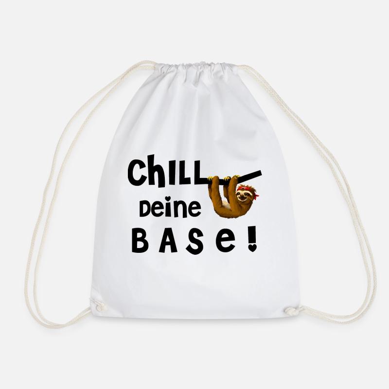 Chill Deine Base - Turnbeutel - Weiß