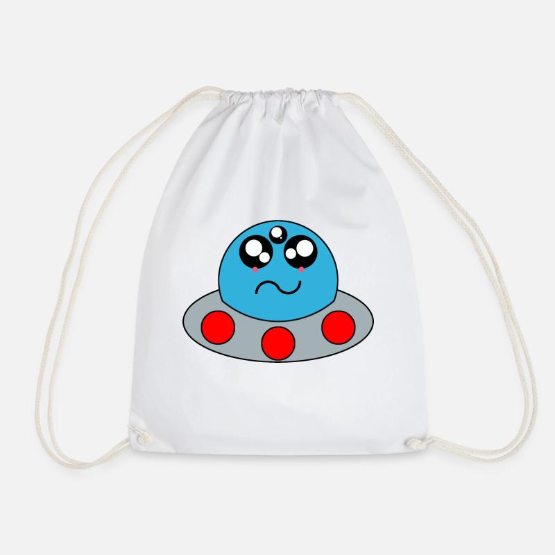 Kawaii - UFO - Turnbeutel - Weiß