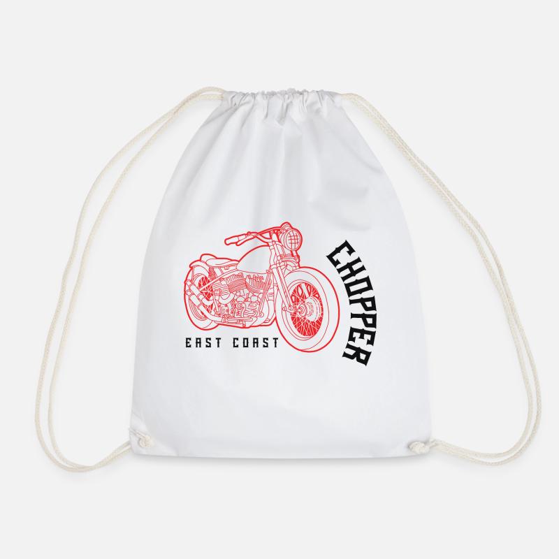 Bikers, motorcyclists - Drawstring Bag - white