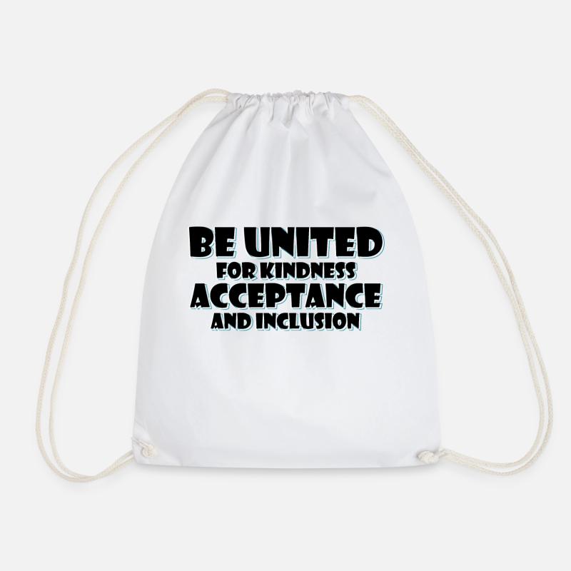 Against bullying in the workplace Be nicely conciliatory - Drawstring Bag - white