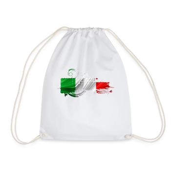 italy italian rome europe italia italija milan - Drawstring Bag - white - Front