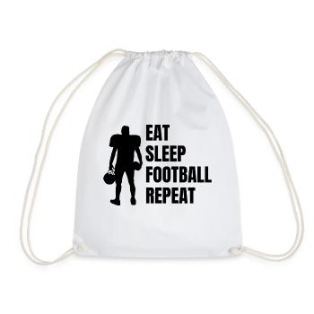 American Football Fan Football Coach Football - Drawstring Bag - white - Front