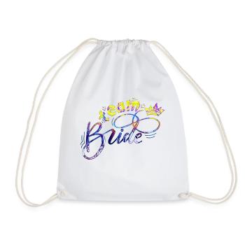 Braut Braut Hochzeit Junggesellenabschied Brautjungfernabschied - Turnbeutel - Weiß - Vorne