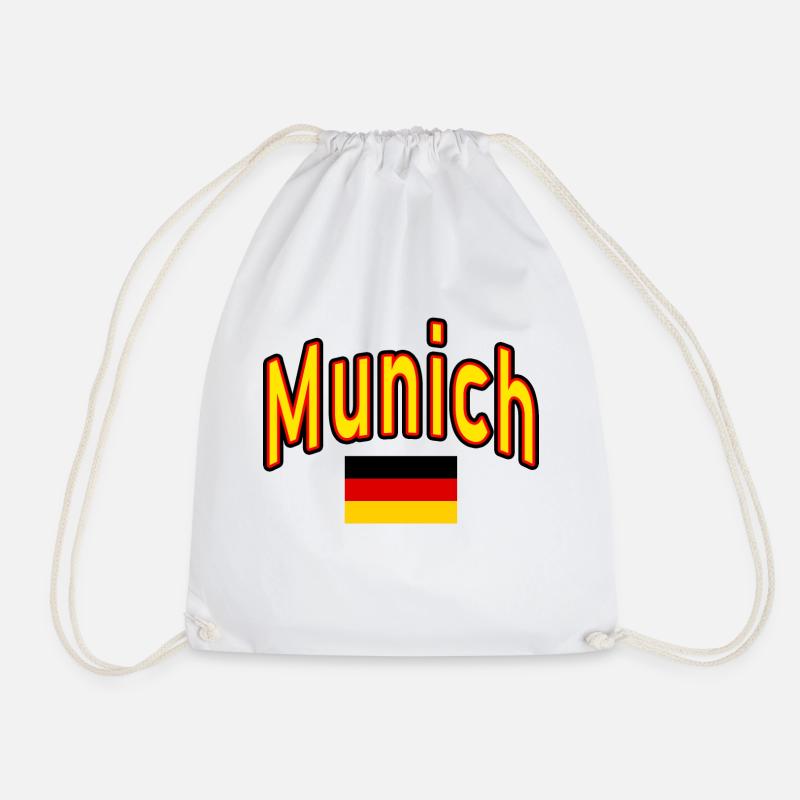 Munich münchen deutschland flagge - Turnbeutel - Weiß