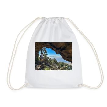 Blick auf Gran Canaria - Turnbeutel - Weiß - Vorne