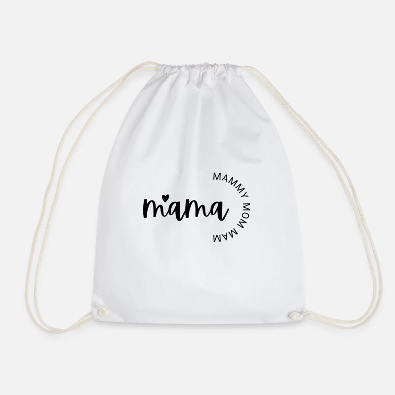 Mama, Mammay, Mom - Turnbeutel - Weiß